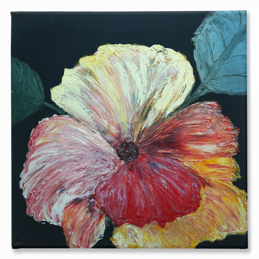 SECRET FLOWER Traditional Stretched Canvas Print