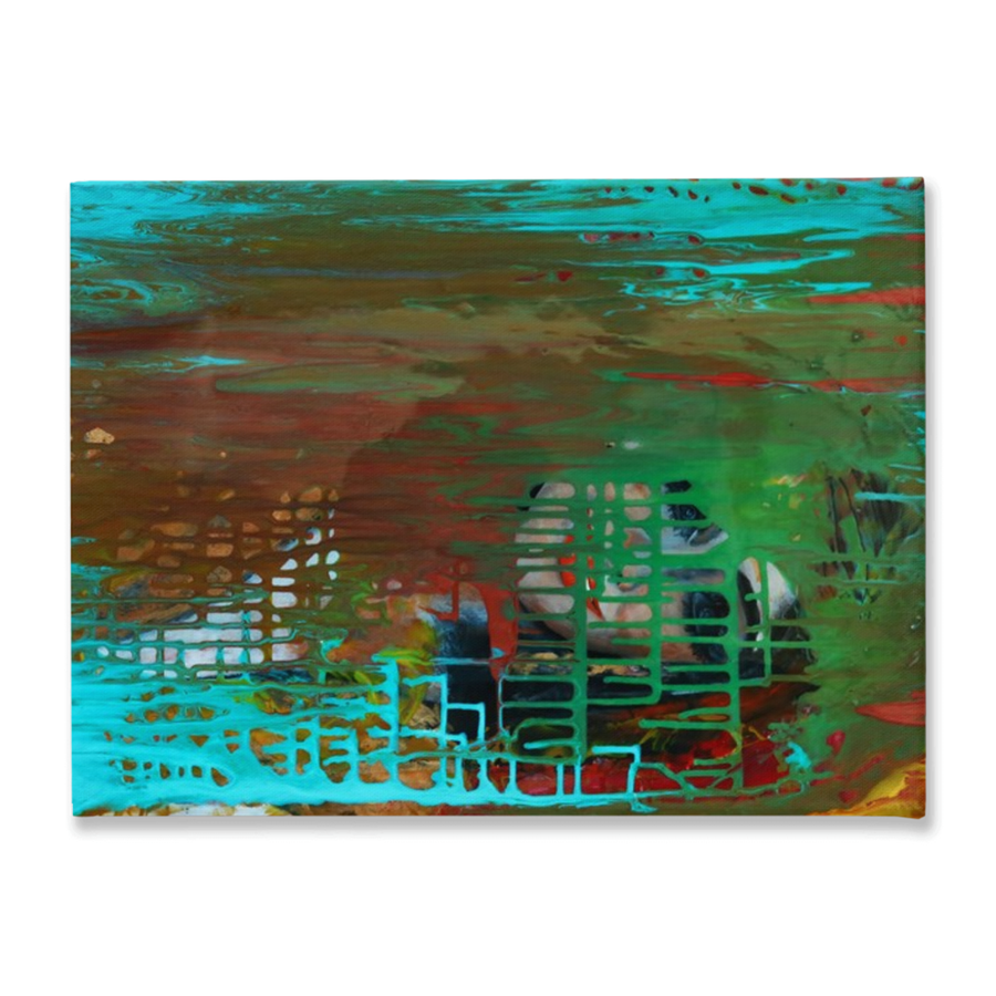 THE GOLDEN CAGE Traditional Stretched Canvas Print