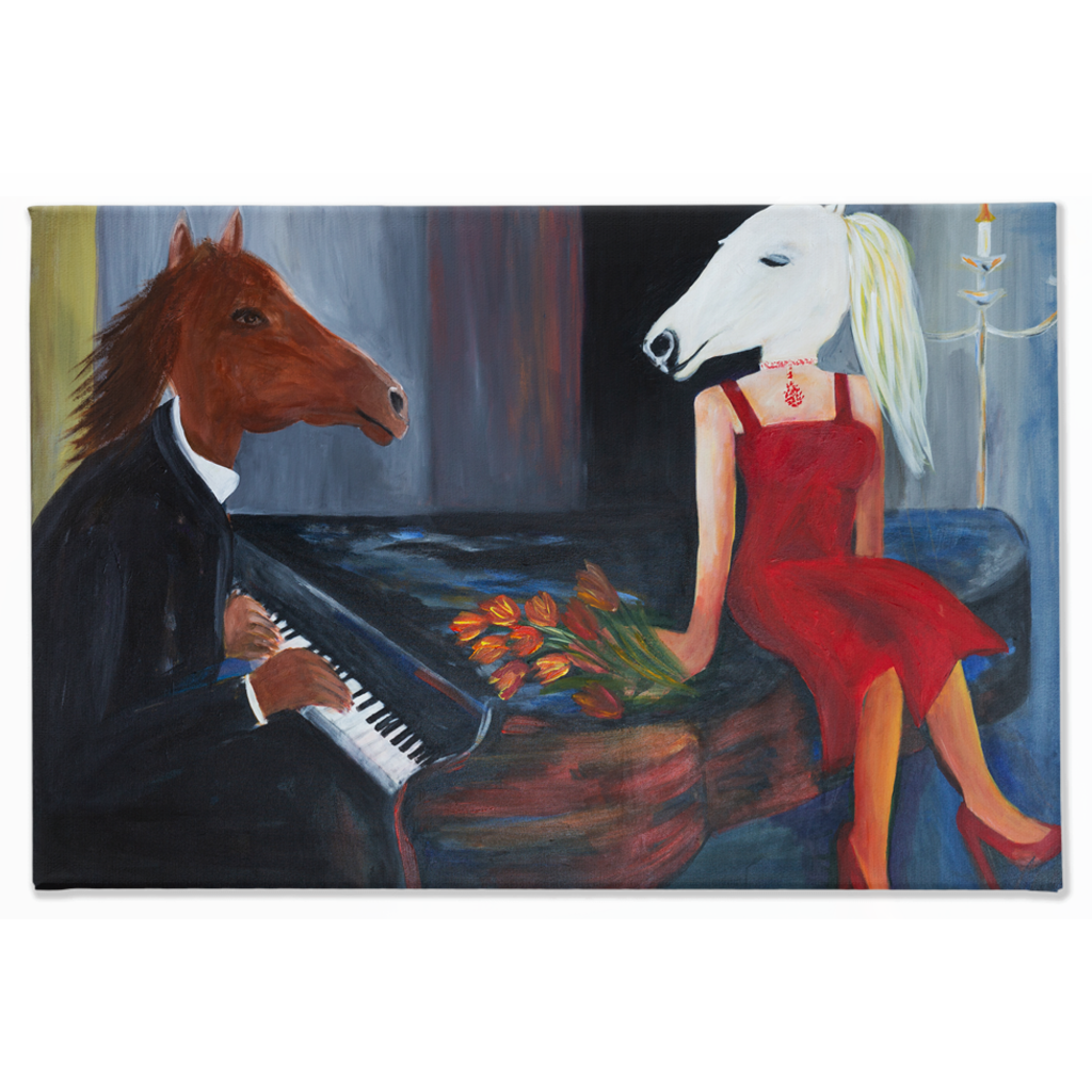 Reigning In The New Year Traditional Stretched Canvas Print